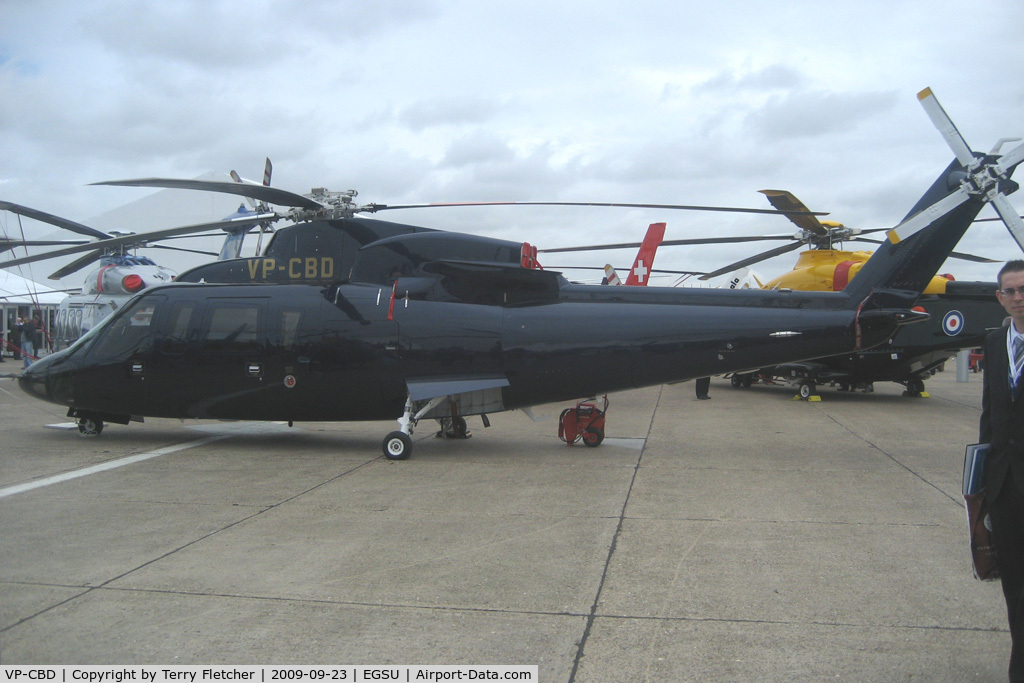 VP-CBD, Sikorsky S-76C C/N 760514, Exhibited at HeliTech 2009 at Duxford