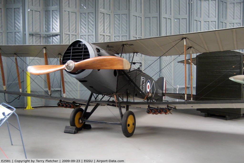 E2581, 1918 Bristol F.2B Fighter C/N 4184, Genuine WWI Bristol F2B Fighter - preserved at Imperial War Museum , Duxford