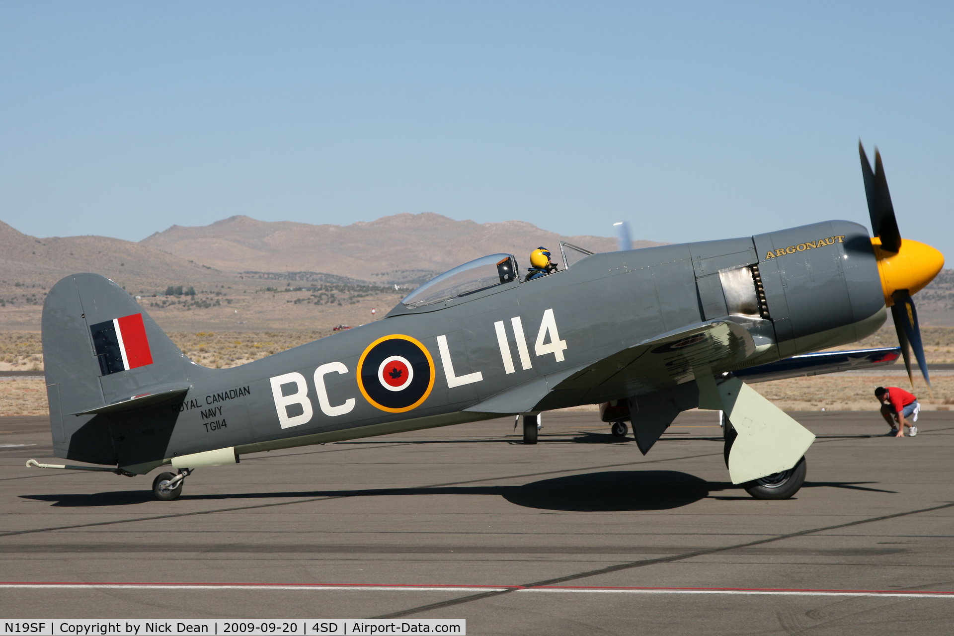 N19SF, 1947 Hawker Sea Fury FB.11 C/N 41H/656803, K4SD