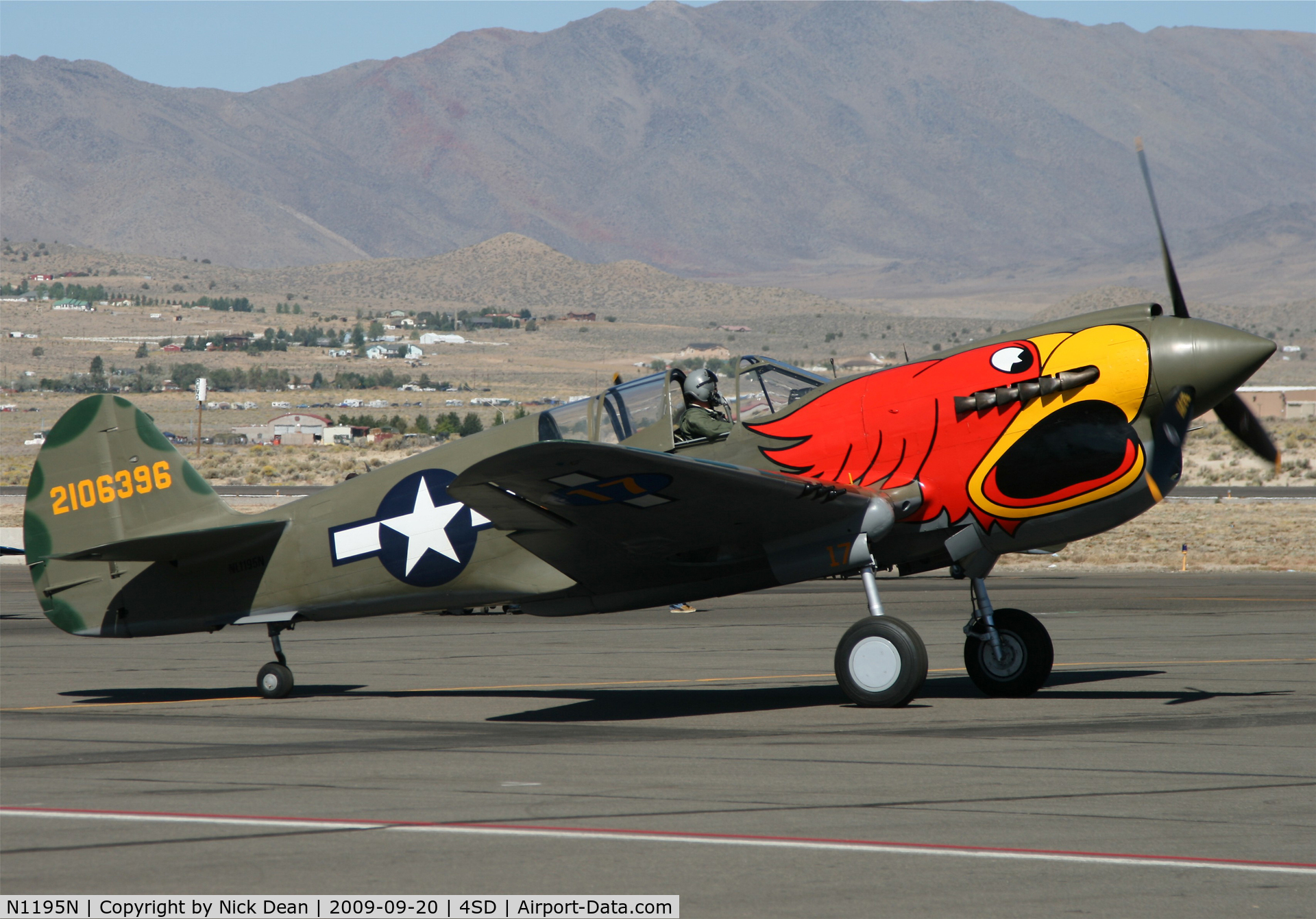 N1195N, 1942 Curtiss P-40N Warhawk C/N 130158, K4SD