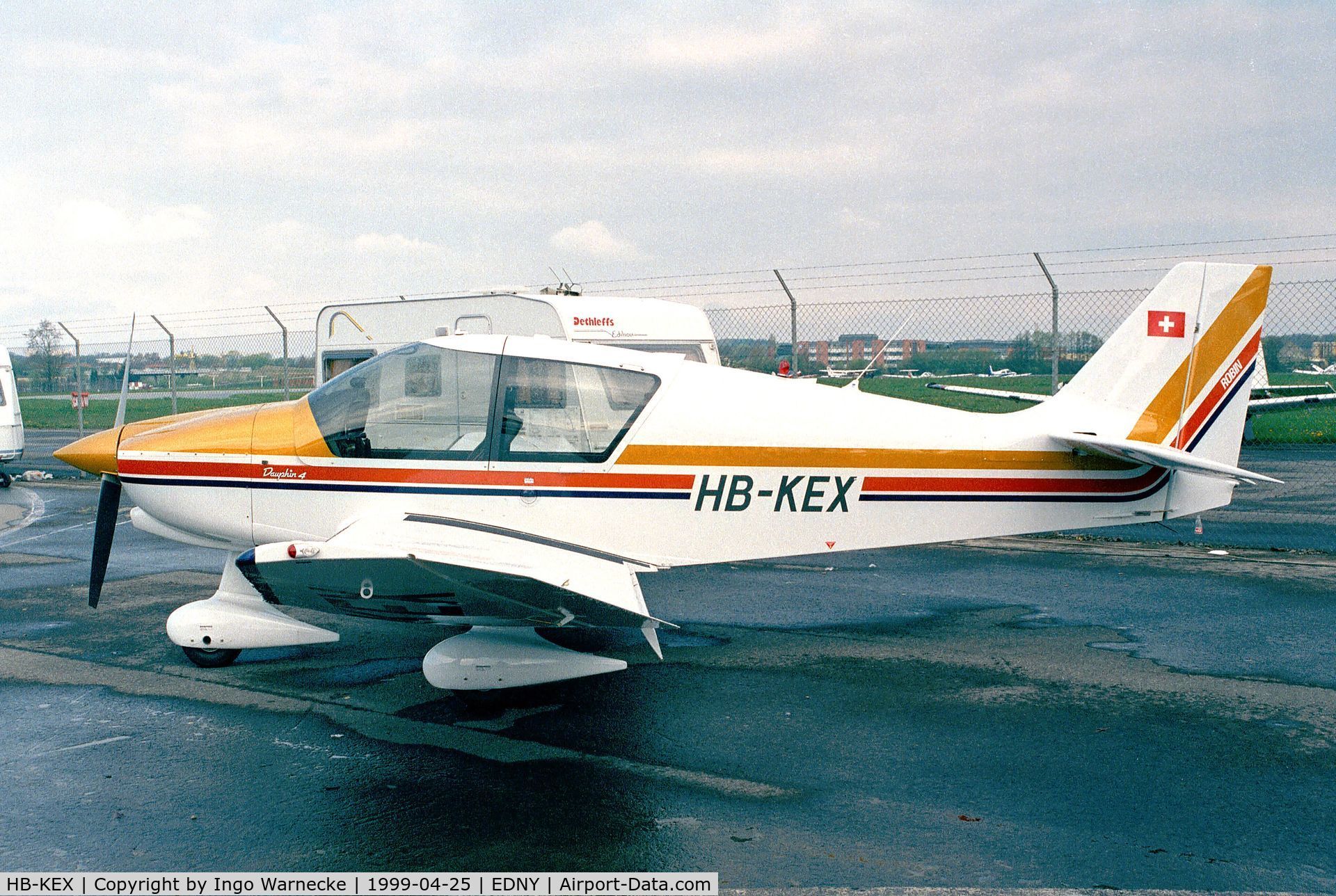 HB-KEX, Robin DR-400-140B Major C/N 2407, Robin DR.400/140B Dauphin 4 at the Aero 1999, Friedrichshafen