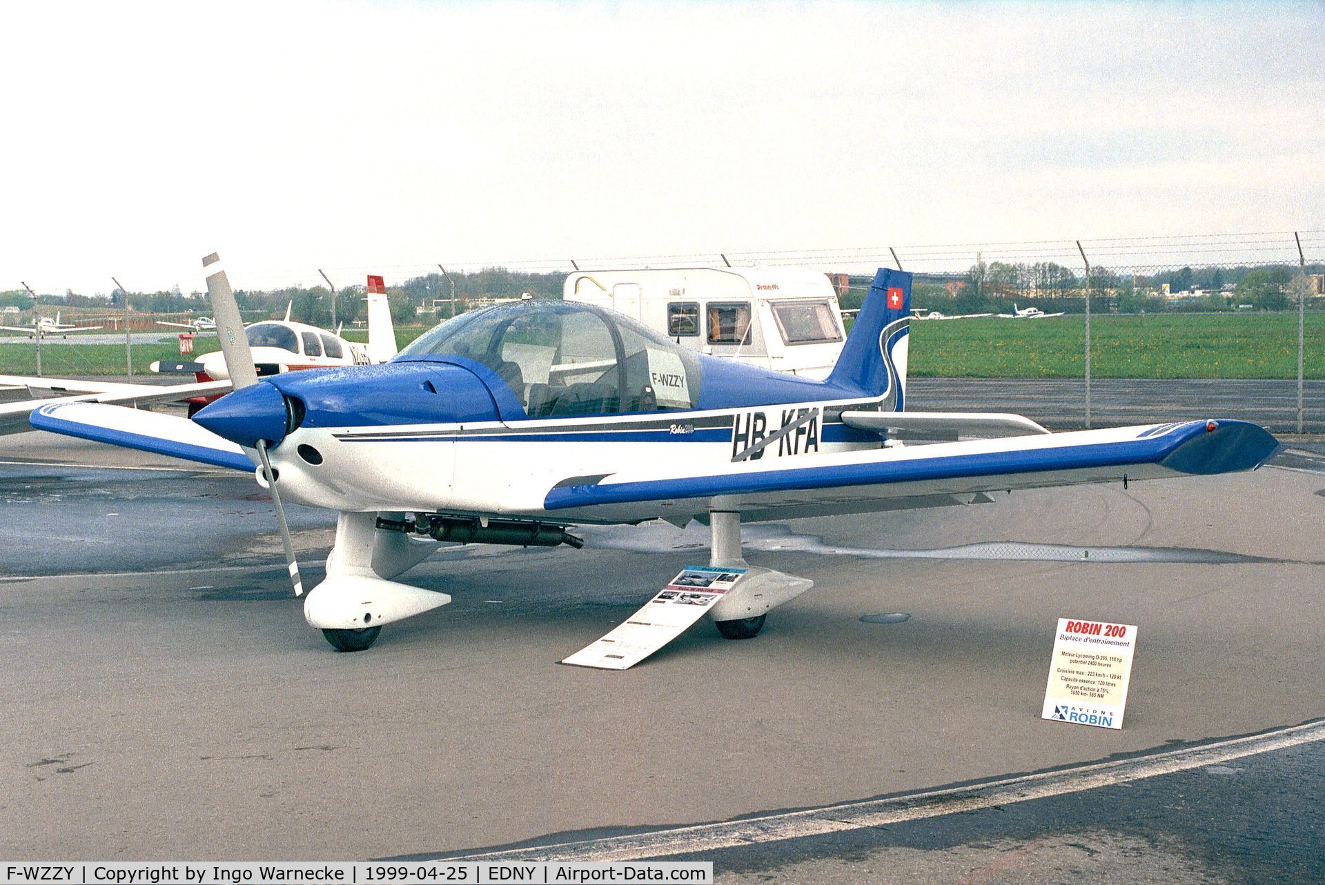 F-WZZY, 1999 Robin HR-200-160 C/N 331, Robin HR.200-160 at the Aero 1999, Friedrichshafen