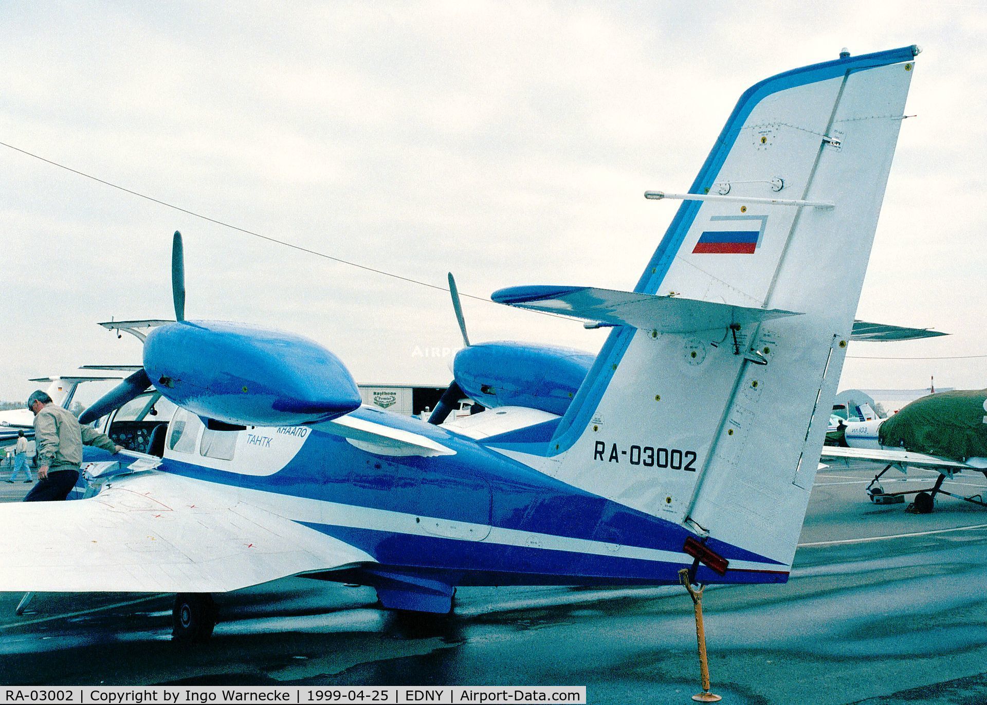RA-03002, 1997 Beriev Be-103 C/N 3002, Beriev Be-103 second prototype at the Aero 1999, Friedrichshafen