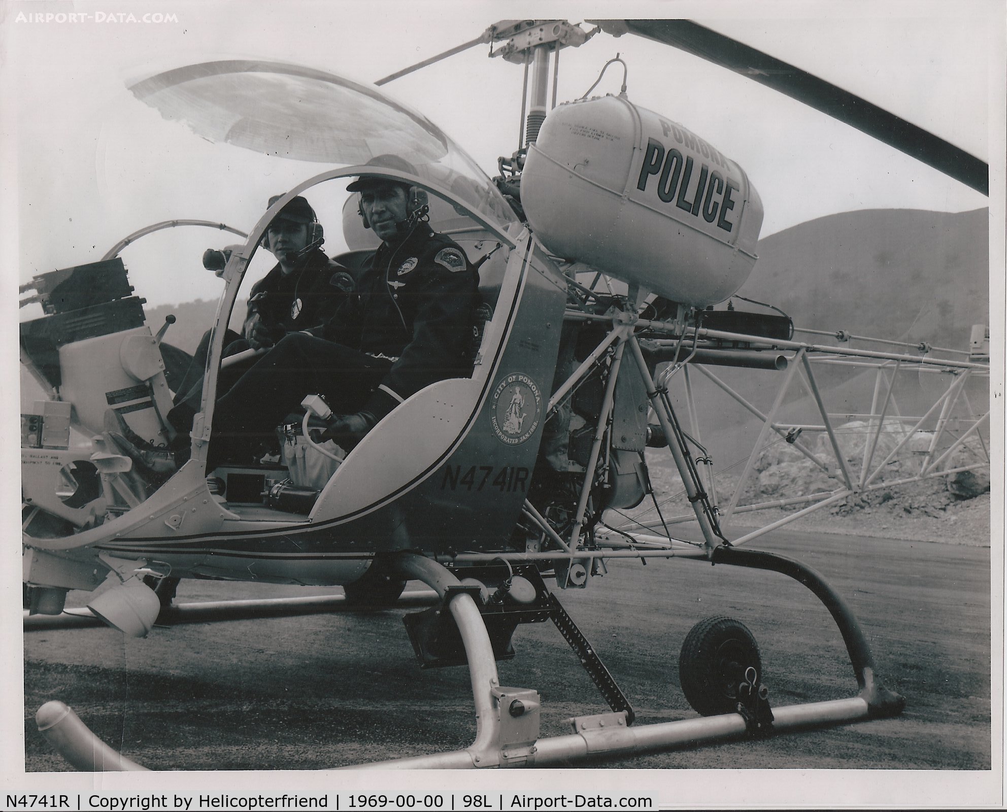 N4741R, 1968 Bell 47G-5 C/N 7917, Sent by Officer Fitch to upload 1969 era scanned