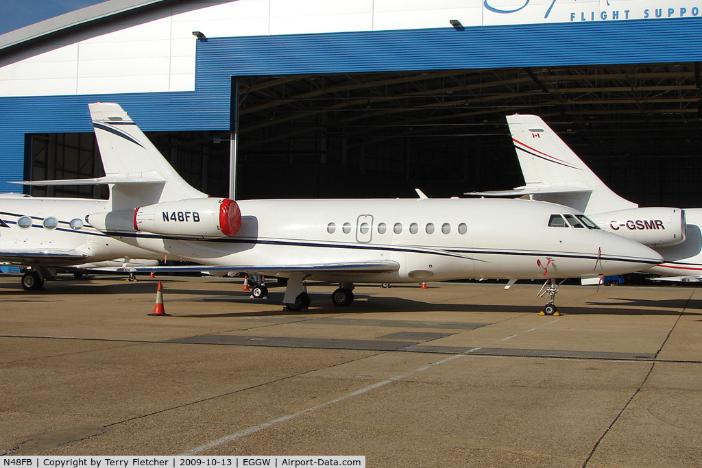N48FB, 1995 Dassault Falcon 2000 C/N 11, Falcon 2000 at Luton