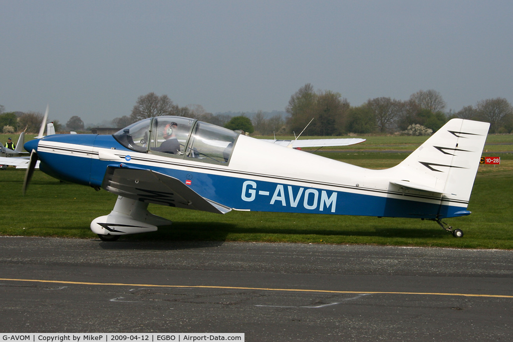 G-AVOM, 1967 CEA Jodel DR-221 Dauphin C/N 65, Pictured at the Easter Open Day & Fly-In.