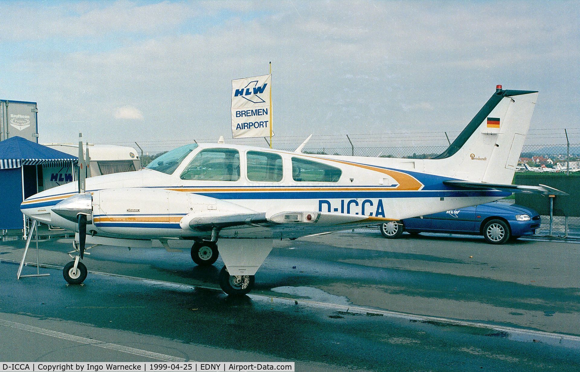 D-ICCA, 1981 Beech 95-B55 Baron Baron C/N TC-2419, Beechcraft 95-B55 Baron at the Aero 1999, Friedrichshafen