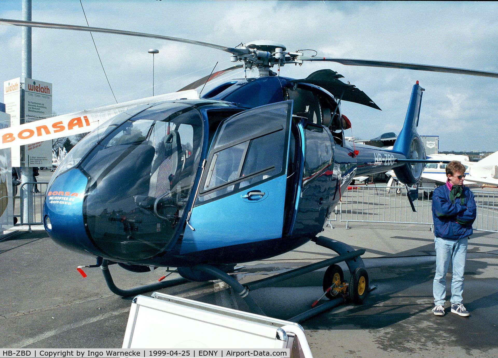 HB-ZBD, 1998 Eurocopter EC-120B Colibri C/N 1009, Eurocopter EC120B Colibri at the Aero 1999, Friedrichshafen