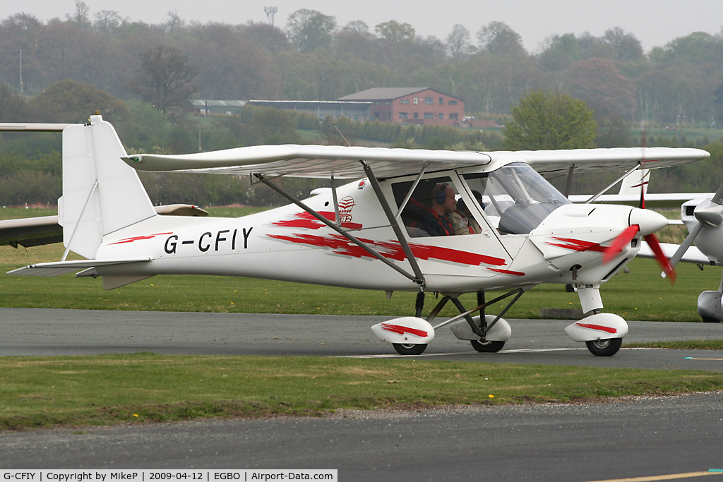 G-CFIY, 2008 Comco Ikarus C42 FB100 C/N 0804-6954, Pictured at the Easter Open Day & Fly-In.