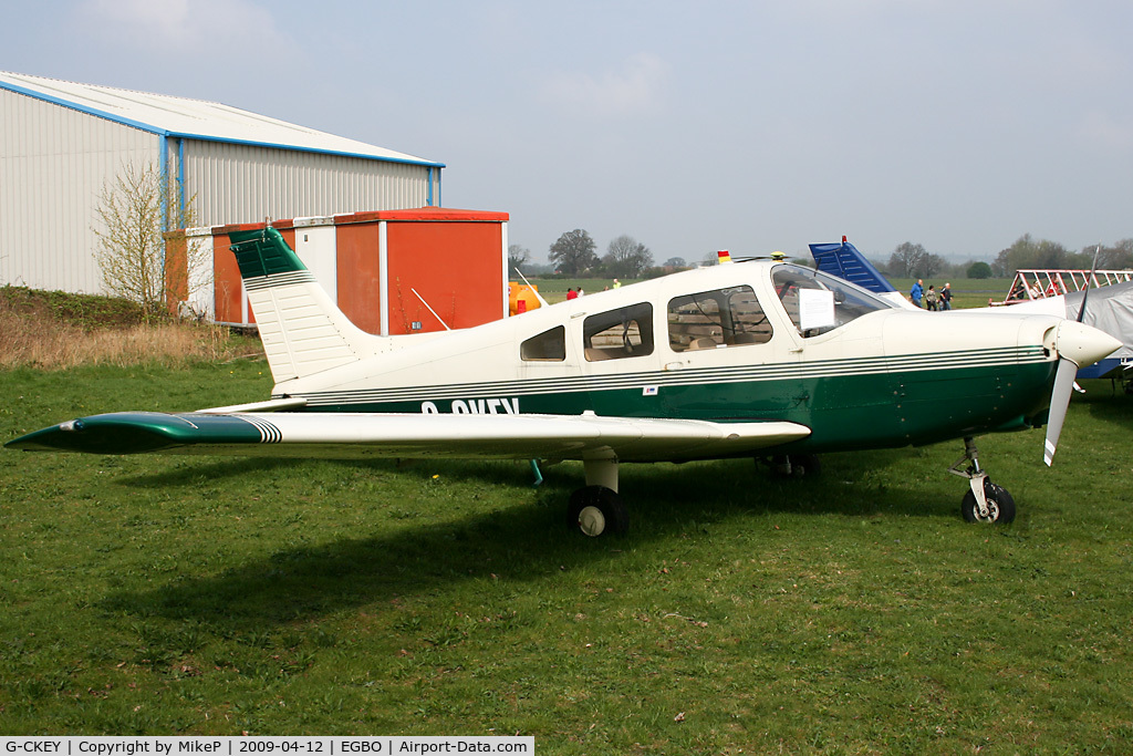 G-CKEY, 1978 Piper PA-28-161 Cherokee Warrior II C/N 28-7916061, Pictured during the Easter Open Day & Fly-In.