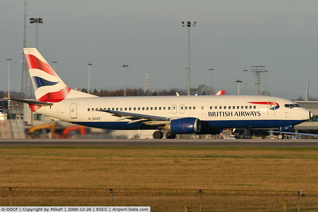 G-DOCF, 1991 Boeing 737-436 C/N 25407, Boxing Day morning at Manchester.