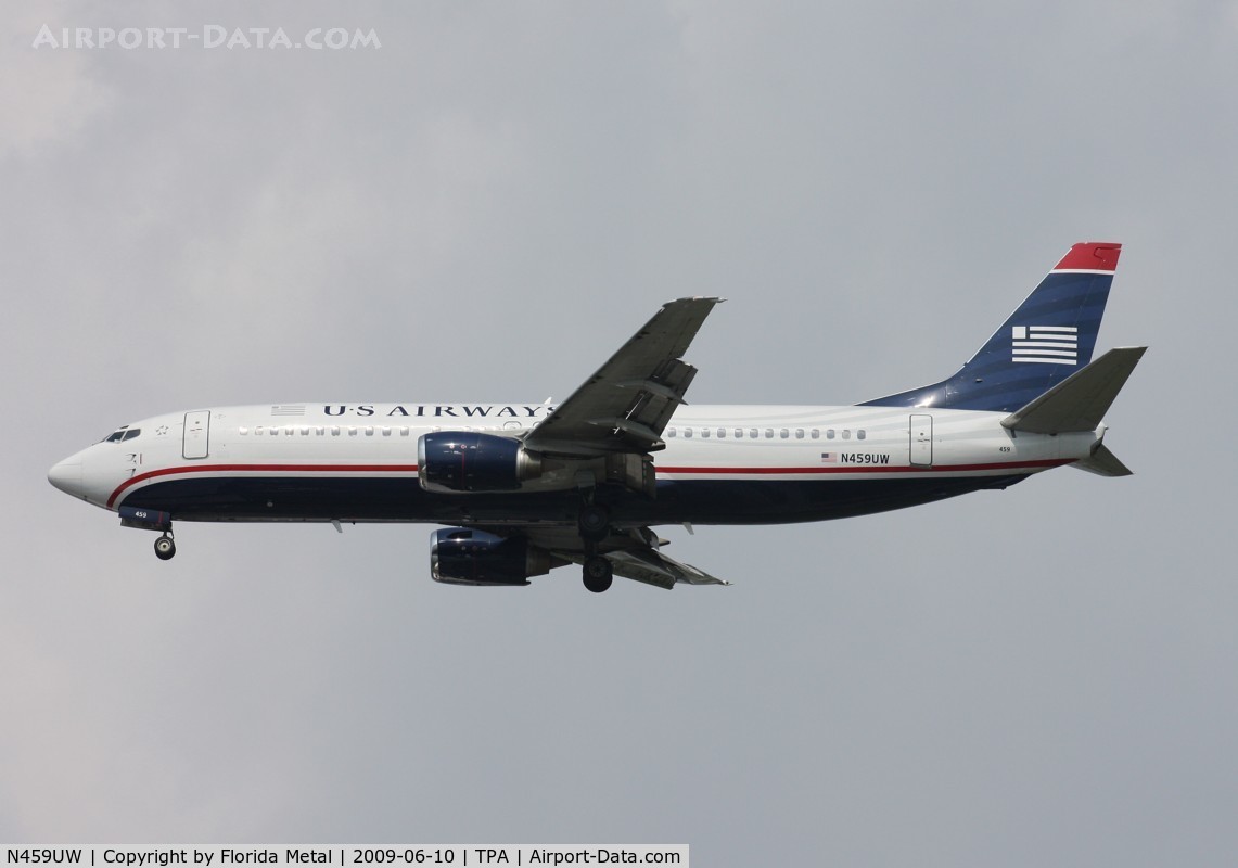 N459UW, 1991 Boeing 737-4B7 C/N 25023, US Airways 737-400