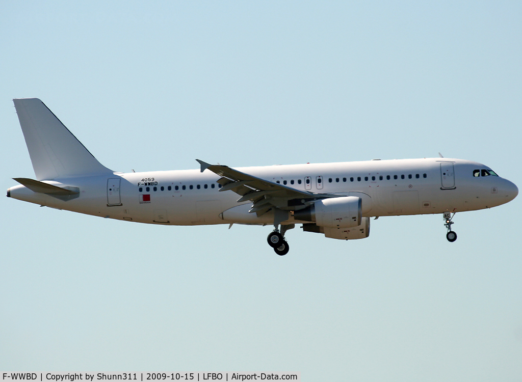 F-WWBD, 2009 Airbus A320-214 C/N 4059, C/n 4059 - To be A9C-AC