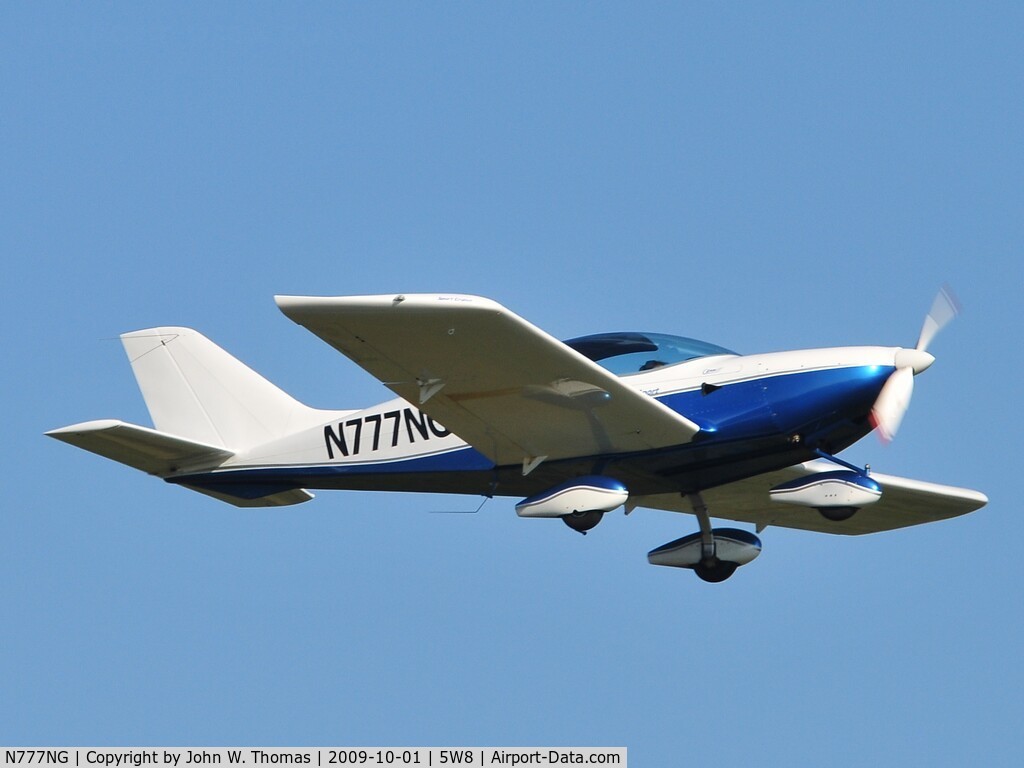 N777NG, 2007 CZAW SportCruiser C/N 07SC059, Departing runway 22