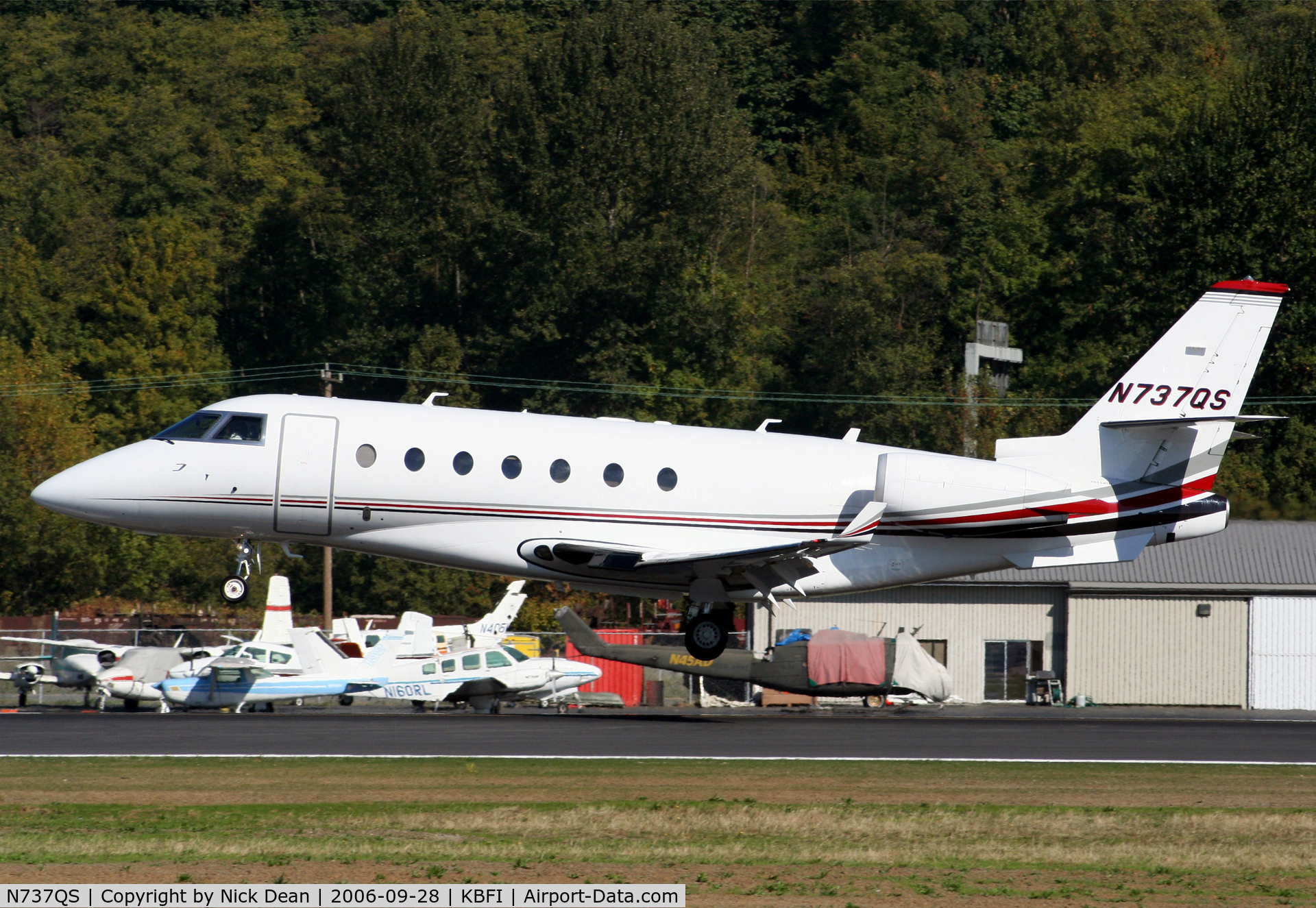 N737QS, 2005 Israel Aircraft Industries Gulfstream 200 C/N 127, KBFI