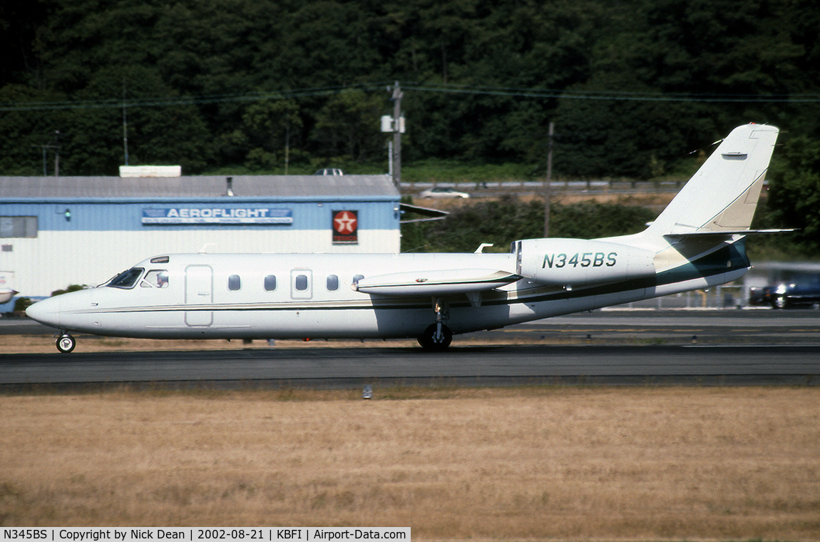 N345BS, 1975 Israel Aircraft Industries IAI-1124 Westwind C/N 181, KBFI