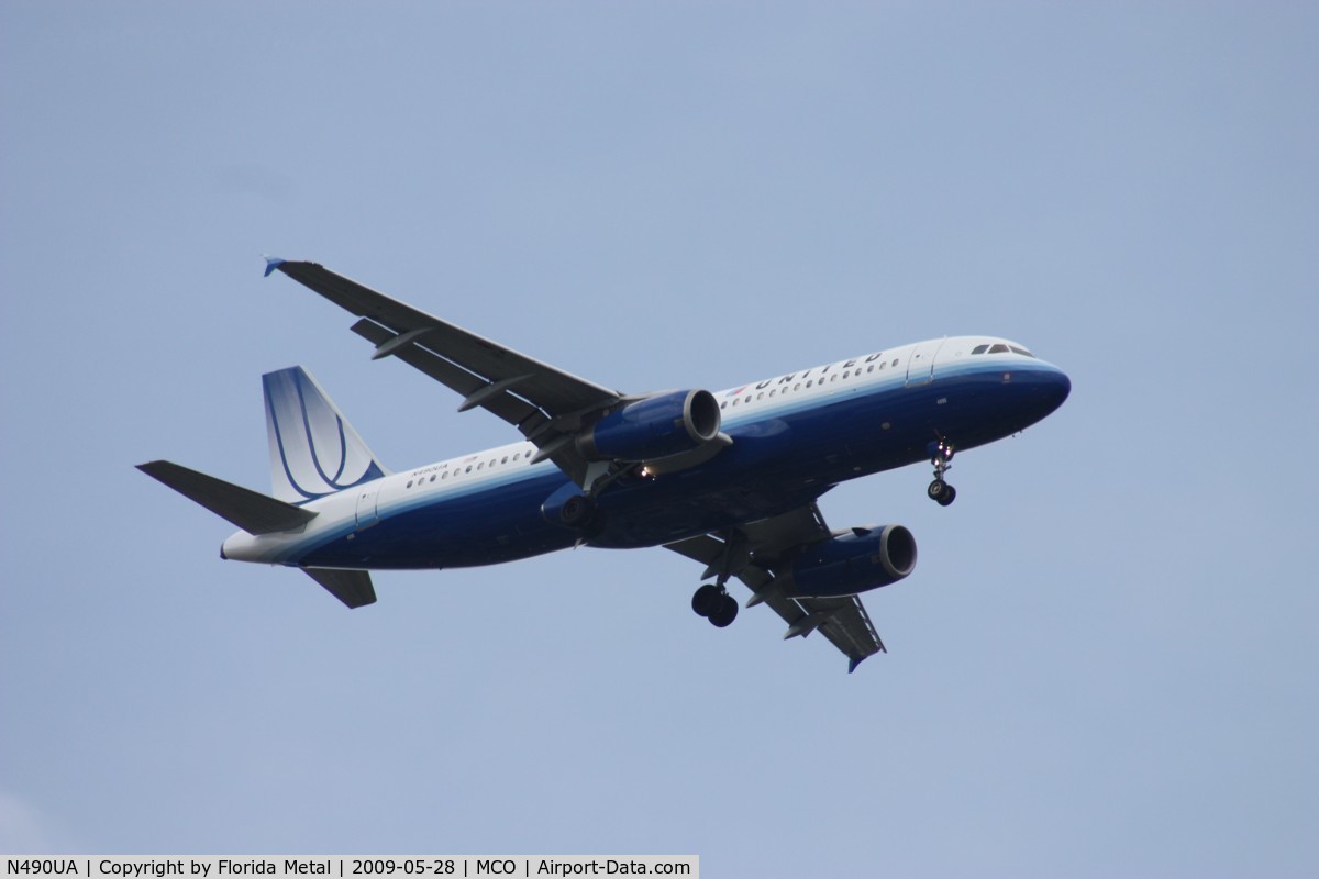 N490UA, 2002 Airbus A320-232 C/N 1728, United A320