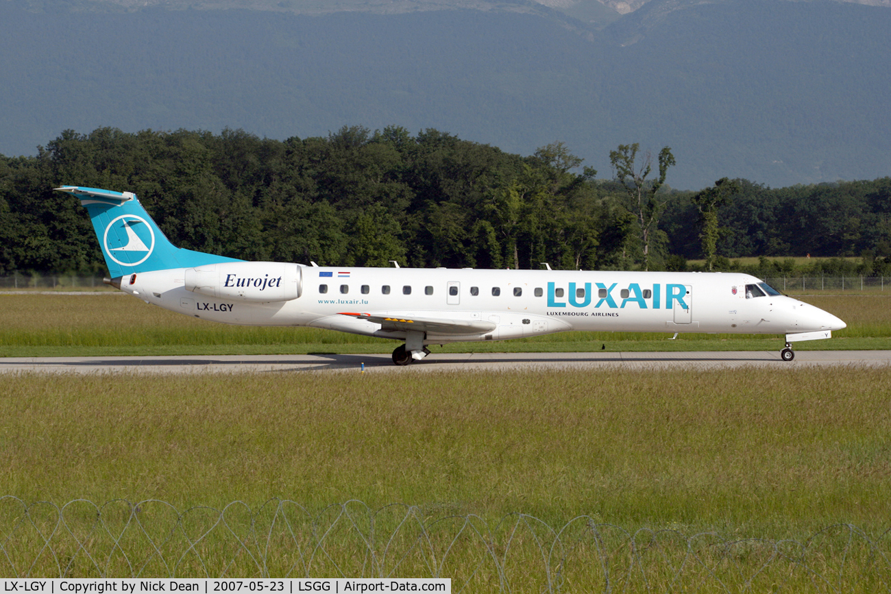 LX-LGY, 2000 Embraer EMB-145LU (ERJ-145LU) C/N 145242, LSGG