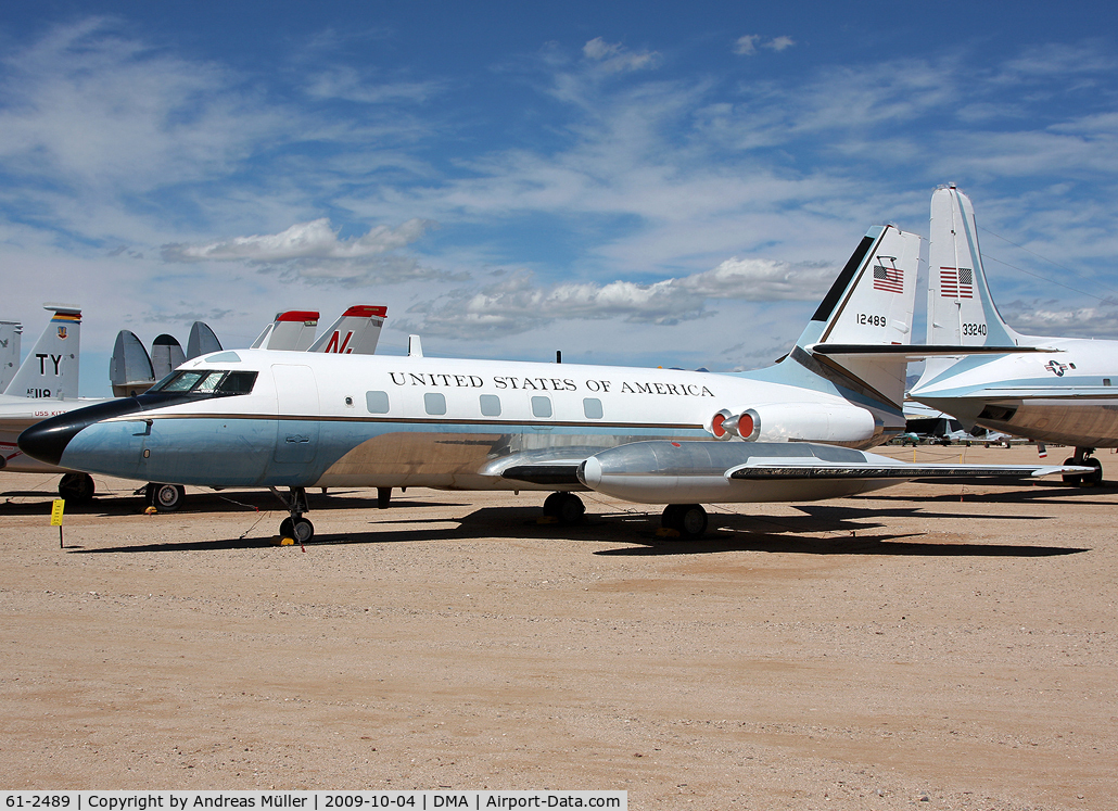 61-2489, 1961 Lockheed VC-140B-LM Jetstar C/N 1329-5022, Pima Air & Space Museum.