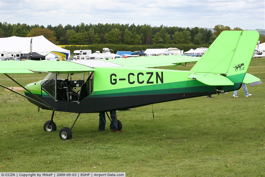 G-CCZN, 2005 Rans S-6ES Coyote II C/N PFA 204-14275, Pictured during the 2009 Microlight Trade Fair.