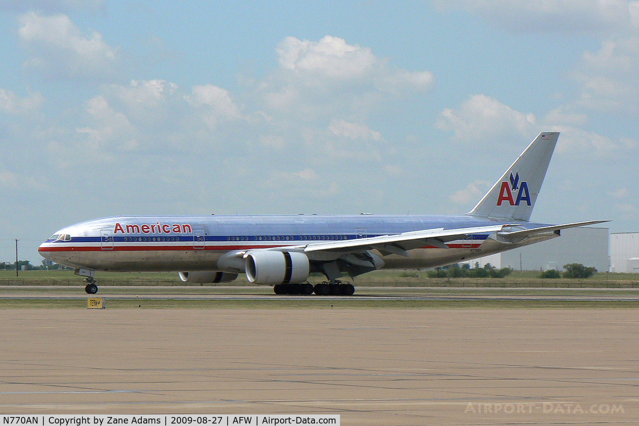 N770AN, 1999 Boeing 777-223 C/N 29578, American Airlines at Alliance Fort Worth