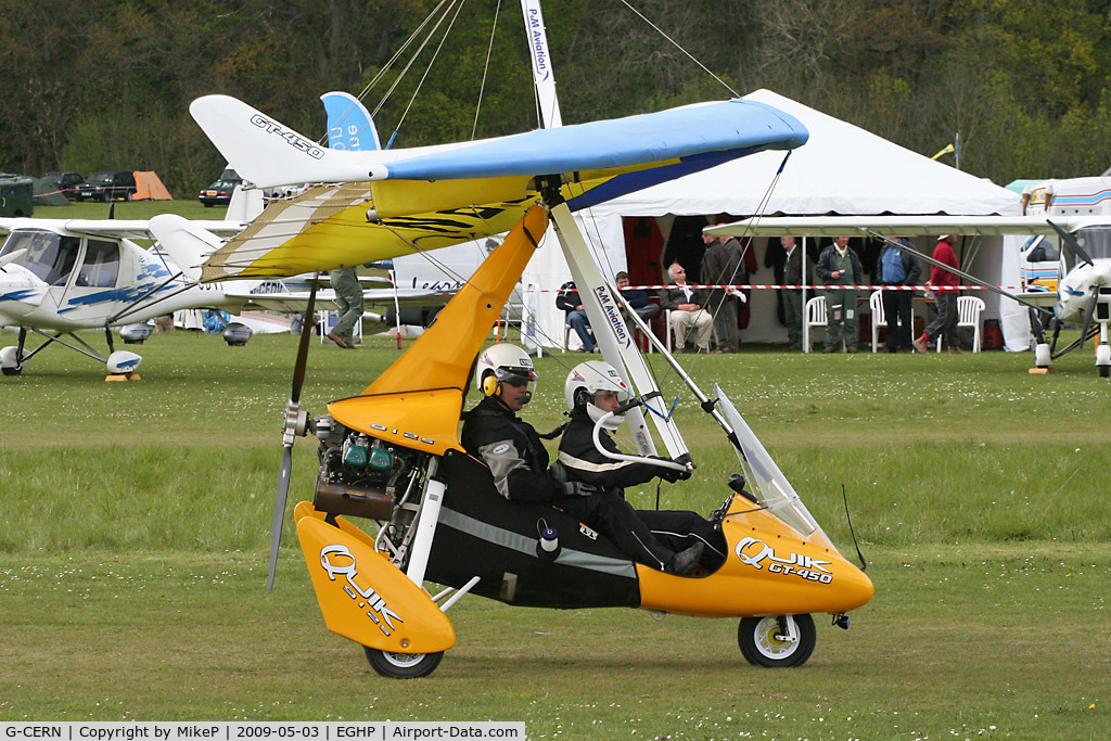 G-CERN, 2007 P&M Aviation Quik GT450 C/N 8299, Pictured during the 2009 Microlight Trade Fair.