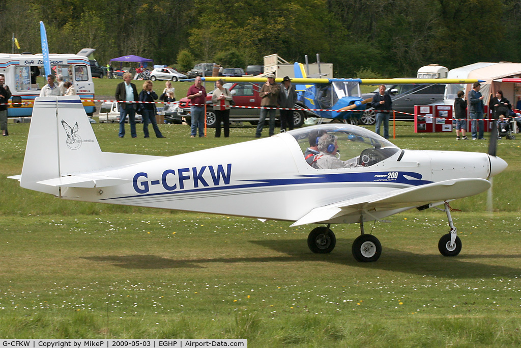 G-CFKW, 2008 Alpi Aviation Pioneer 200-M C/N LAA 334-14828, Pictured during the 2009 Microlight Trade Fair.