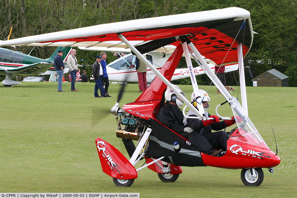 G-CFPR, 2008 P&M Aviation QuikR C/N 8415, Pictured during the 2009 Microlight Trade Fair.