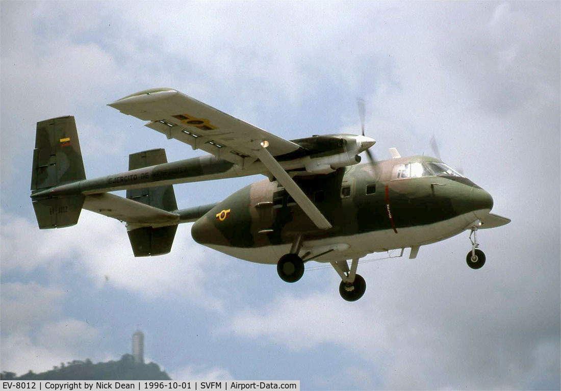 EV-8012, 1979 Israel Aircraft Industries IAI-201 Arava C/N 0062, SVFM W/O 24th Oct 1999 en route Caracas to Acarigua in a rainstorm.
