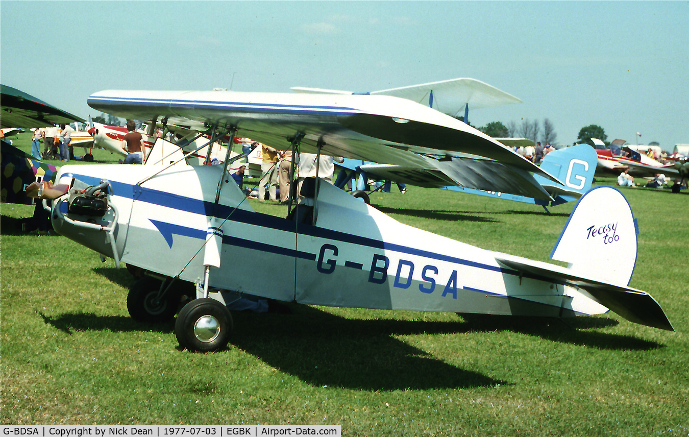 G-BDSA, 1977 Clutton-Tabenor Fred Series 2 C/N PFA 029-10141, EGBK