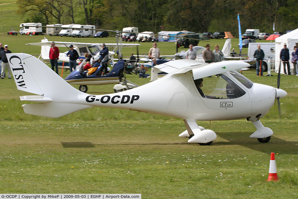 G-OCDP, 2006 Flight Design CTSW C/N 06.08.22, Pictured during the 2009 Microlight Trade Fair.