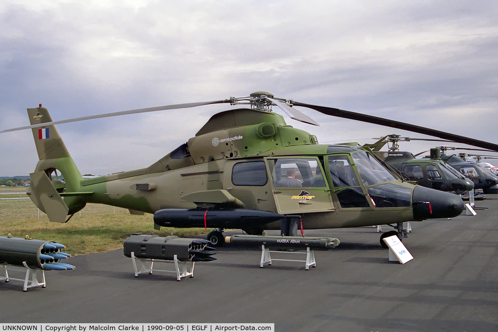 UNKNOWN, Helicopters Various C/N unknown, Aerospatiale AS-565 Panther at Farnborough International 1990