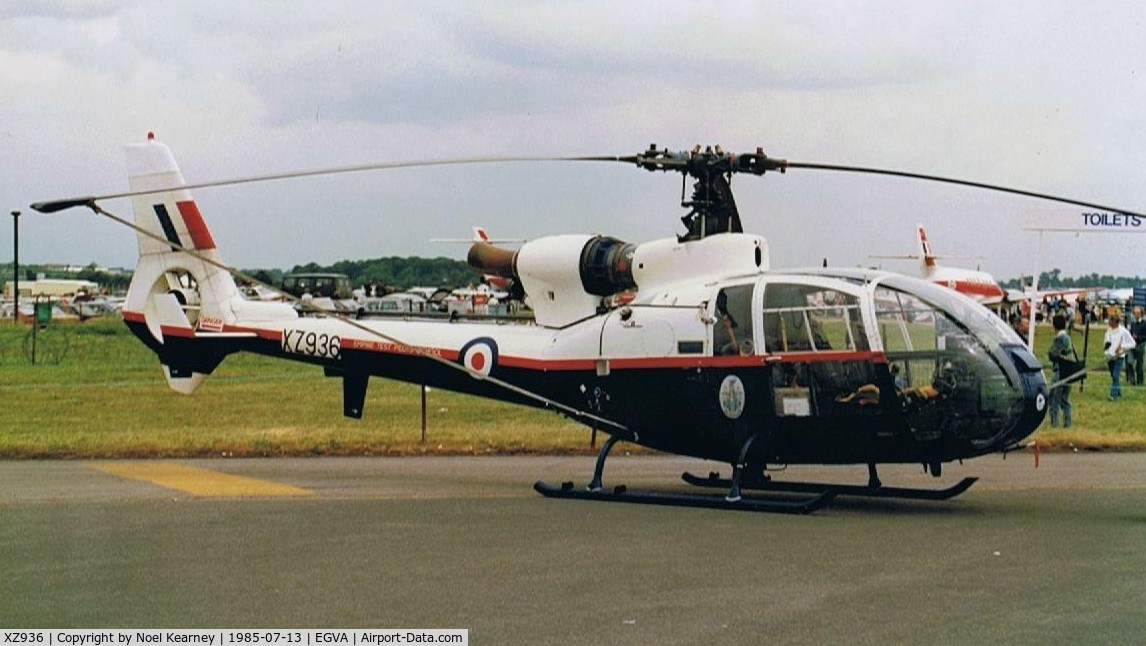 XZ936, Westland SA-341D Gazelle HT3 C/N WA1743, Royal Air Force