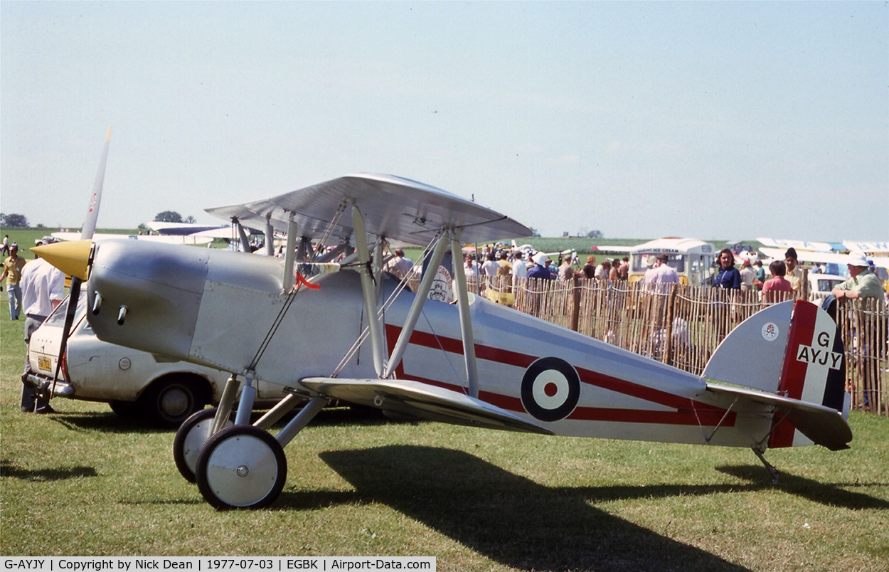 G-AYJY, 1975 Isaacs Fury II C/N PFA 1373, EGBK