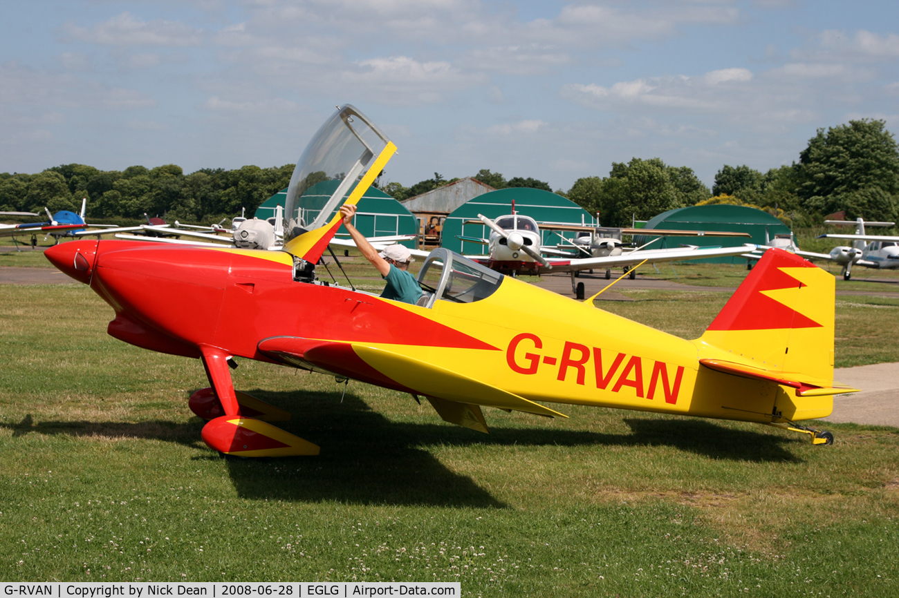 G-RVAN, 1998 Vans RV-6 C/N PFA 181-12657, EGLG