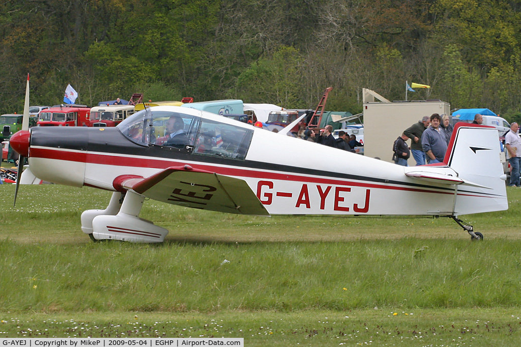 G-AYEJ, 1961 SAN Jodel DR-1050 Ambassadeur C/N 253, Pictured during the 2009 Popham AeroJumble event.