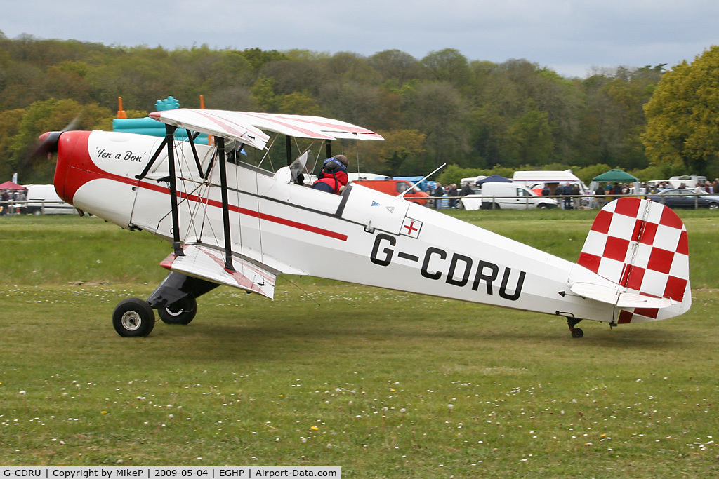 G-CDRU, 1946 CASA 1-131E Jungmann C/N 2321, Pictured during the 2009 Popham AeroJumble event.