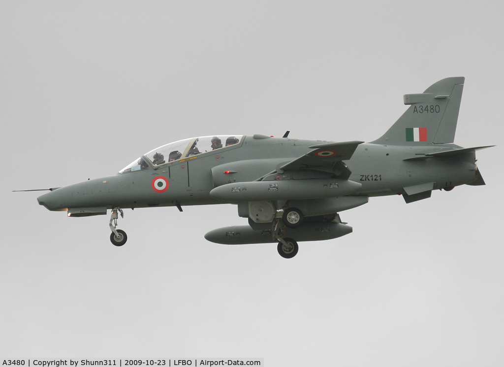 A3480, 2006 British Aerospace Hawk 132 C/N HT001, Coming from Warton, UK, on delivery to India