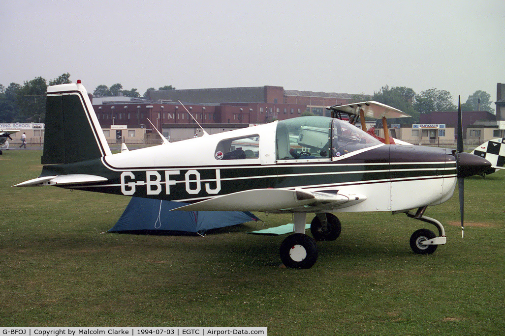 G-BFOJ, 1970 American AA-1 Yankee C/N AA1-0395, American Aviation AA-1. At the 1994 PFA Rally.