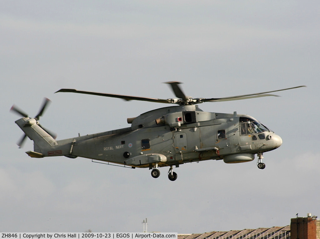 ZH846, AgustaWestland EH-101 Merlin HM1 (Mk111) C/N 50109/RN26, Royal Navy, 829 NAS