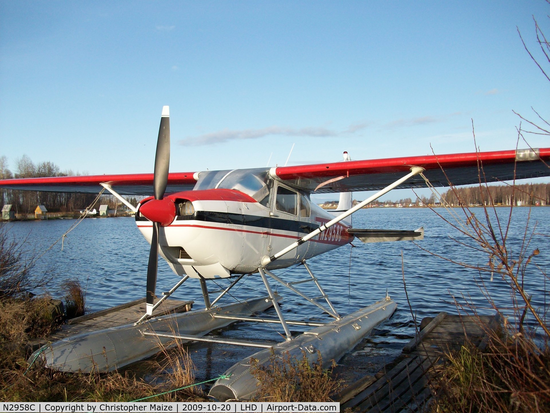 N2958C, 1954 Cessna 180 C/N 30858, Lake Hood