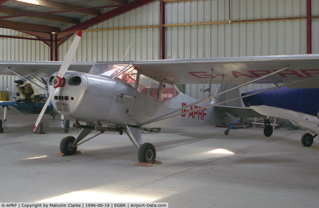 G-APRF, 1958 Auster 5A C/N 3412, Auster 5. Previously registered as VR-LAF.