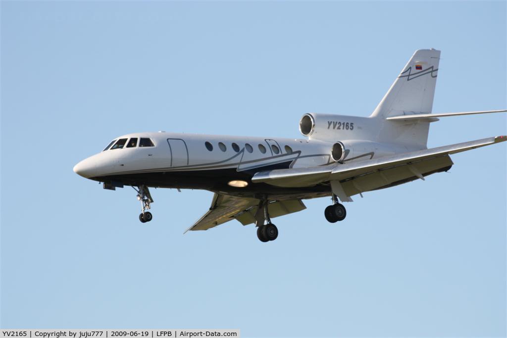 YV2165, Dassault Falcon 50 C/N 004, on landing at Le Bourget