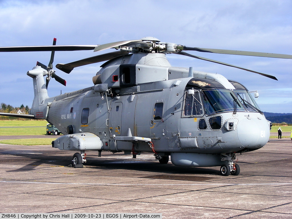 ZH846, AgustaWestland EH-101 Merlin HM1 (Mk111) C/N 50109/RN26, Royal Navy, 829 NAS