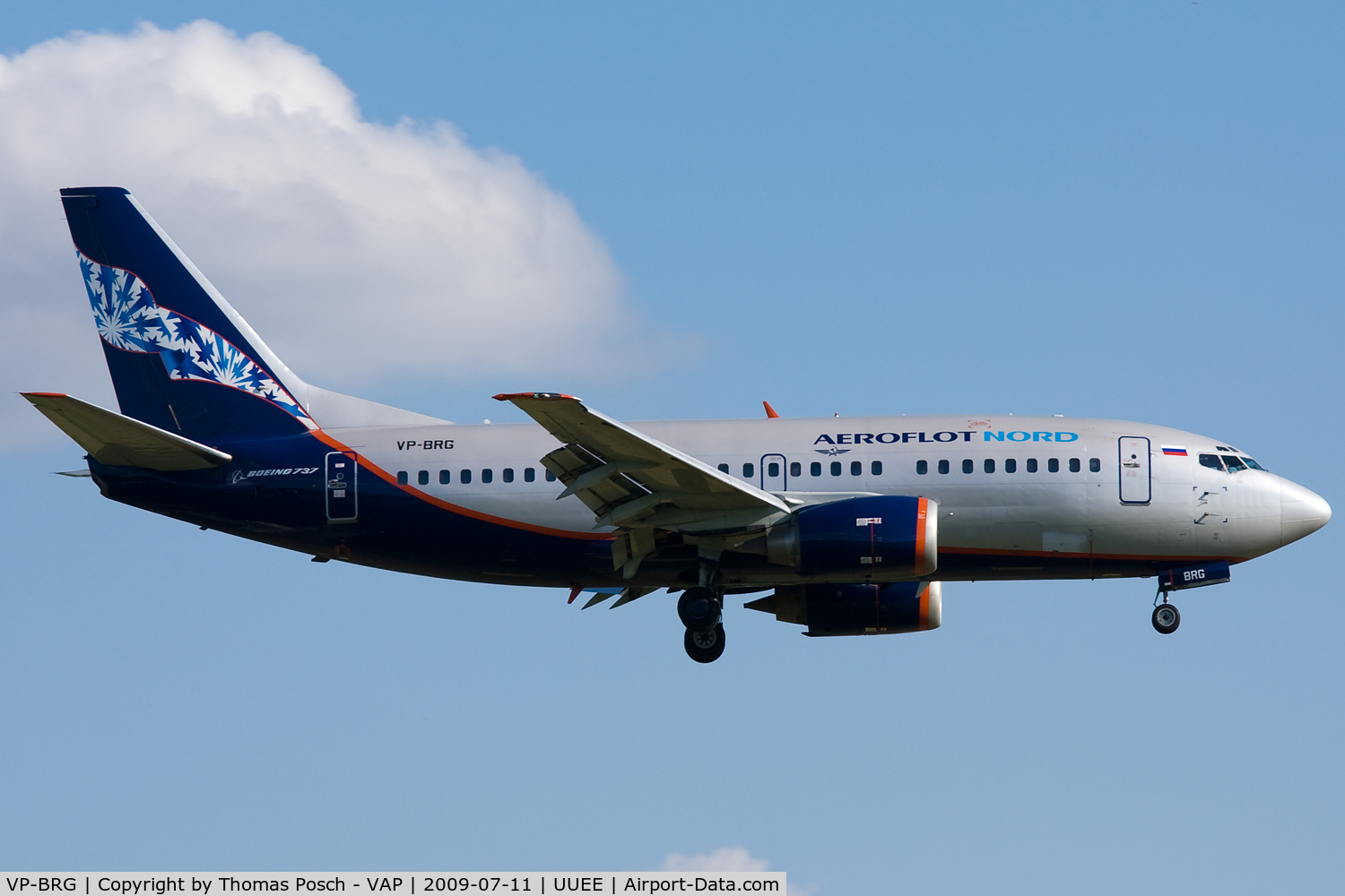 VP-BRG, 1991 Boeing 737-53C C/N 24826, Aeroflot-Nord