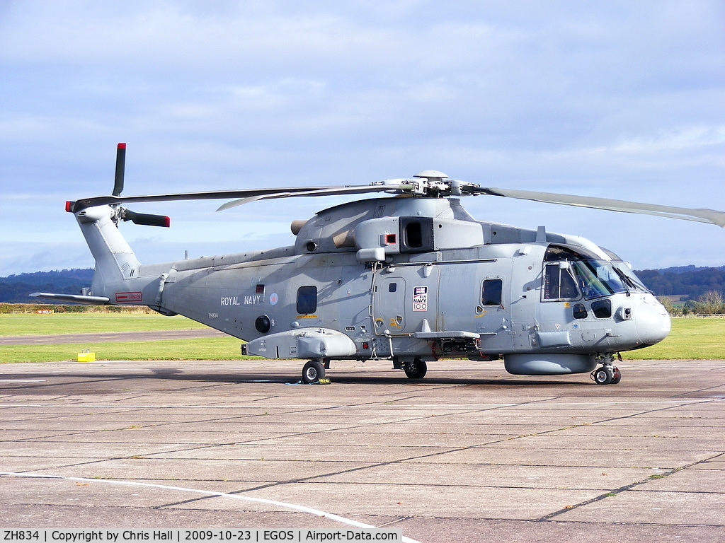 ZH834, AgustaWestland EH-101 Merlin HM.1 C/N 50065/RN14, Agusta Westland EH-101 Merlin HM1, Royal Navy, 824 NAS