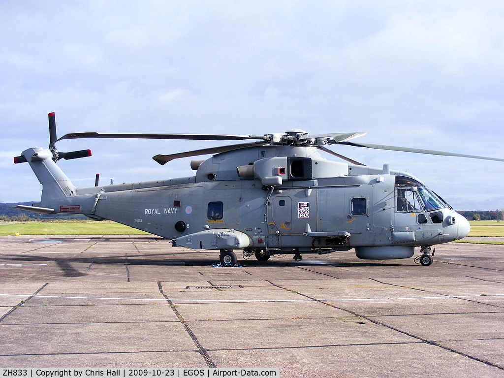 ZH833, 1999 AgustaWestland EH-101 Merlin HM2 C/N 50061/RN13, Agusta Westland EH-101 Merlin HM2, Royal Navy, 824 NAS