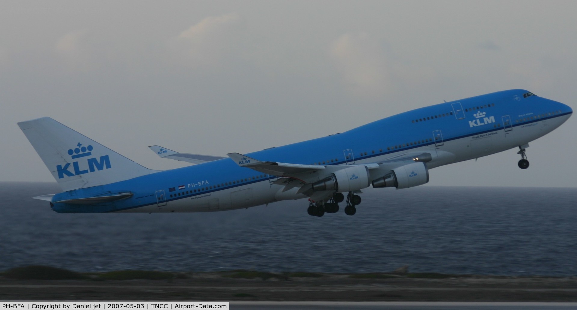 PH-BFA, 1989 Boeing 747-406 C/N 23999, KLM departing for holland