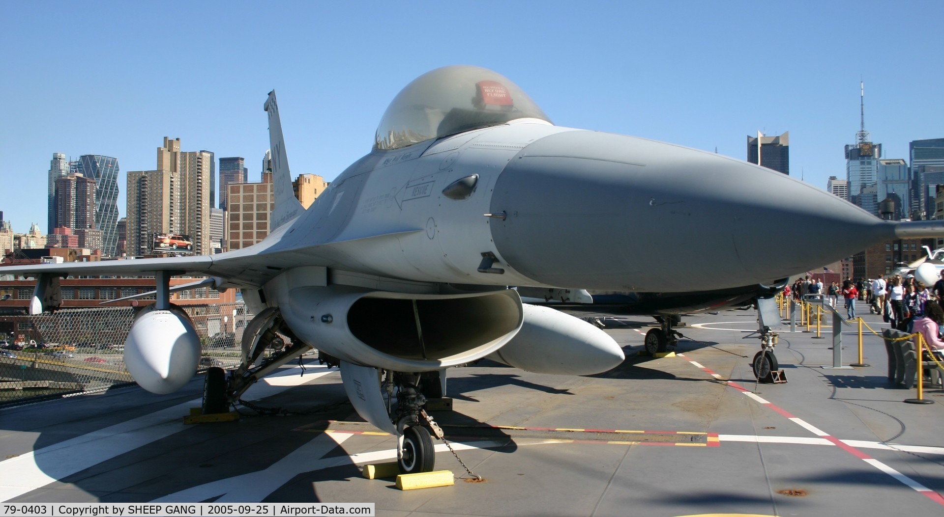79-0403, General Dynamics F-16A Fighting Falcon C/N 61-188, USS Intrepid Sea-Air-Space Museum