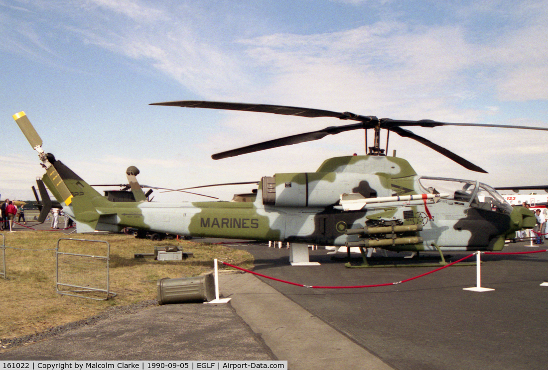 161022, Bell AH-1W Super Cobra C/N 26927, Bell AH-1W Super Cobra. At SBAC Farnborough 90.